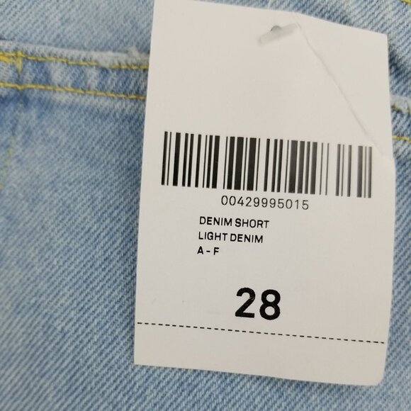 Forever 21 Shorts Women's 28 Button Fly Light Blue 100% Cotton High Rise *NWT* - Picture 5 of 8